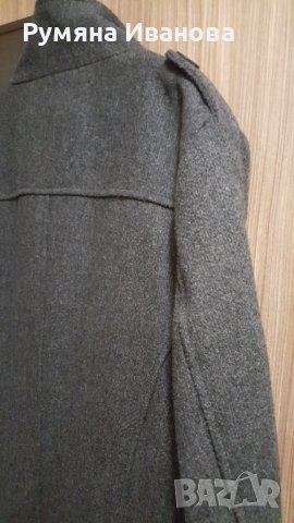 Дебело сиво палто, снимка 6 - Палта - 38877596