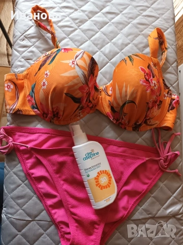 Красив бански с подарък слънцезащита SPF 30, снимка 2 - Бански костюми - 54188542