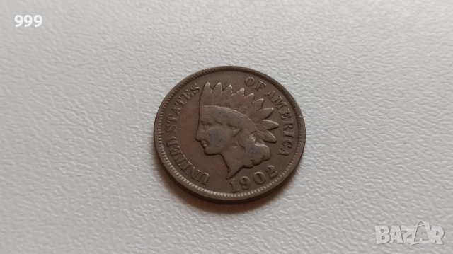 1 цент 1902, 1907, 1943D САЩ - Индианска глава, снимка 2 - Нумизматика и бонистика - 48736070