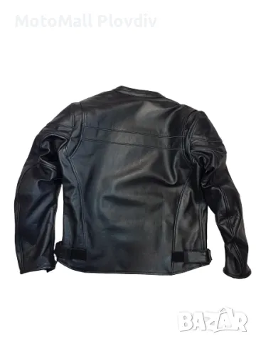 Кожено мото яке естествена кожа Classic от S до 8XL  с протектори чопър мотор, снимка 2 - Аксесоари и консумативи - 48702942