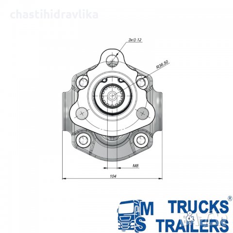 Зъбна помпа 25л, снимка 2 - Части - 33902841