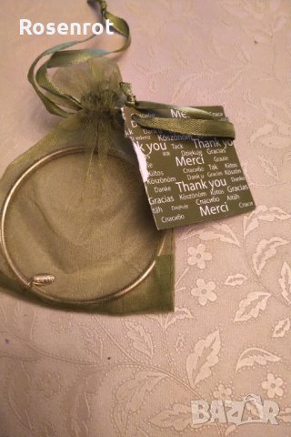 НАМАЛЕНА Френска гривна сваровски ,розова позлата 