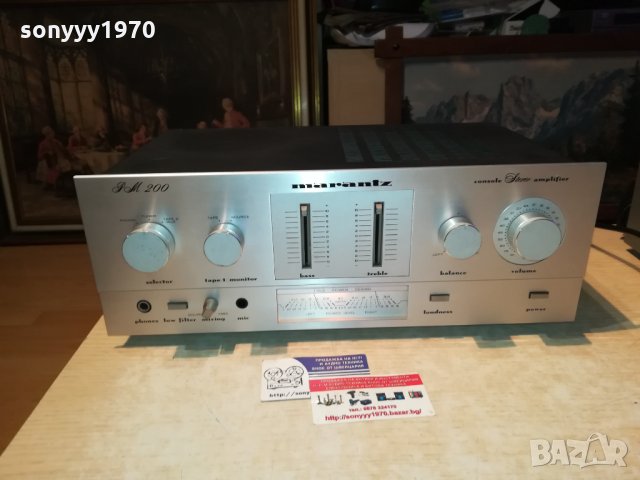 marantz pm200 stereo amplifier-made in japan 0412201816, снимка 1 - Ресийвъри, усилватели, смесителни пултове - 31016640