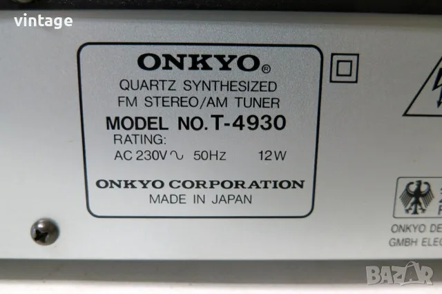 Onkyo T-4930 stereo tuner, снимка 7 - Други - 55990437