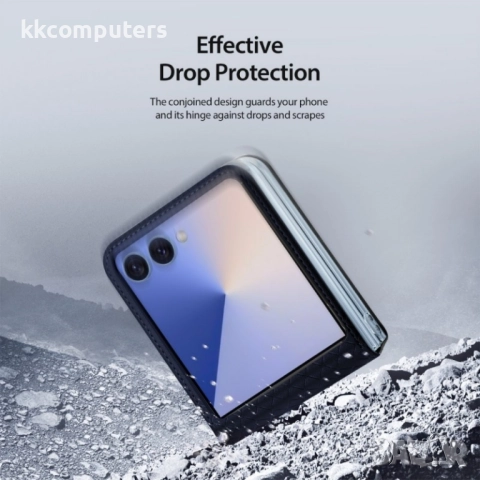 Кожен кейс Dux Ducis BRIL, За Samsung Galaxy Z Flip7, Черен, снимка 4 - Калъфи, кейсове - 52062467