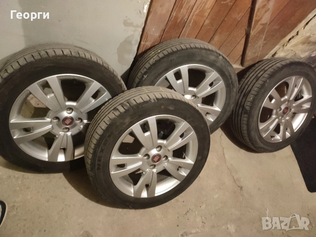летни гуми 195/55/16с джанти за Фиат добло, стило , снимка 7 - Гуми и джанти - 53950171