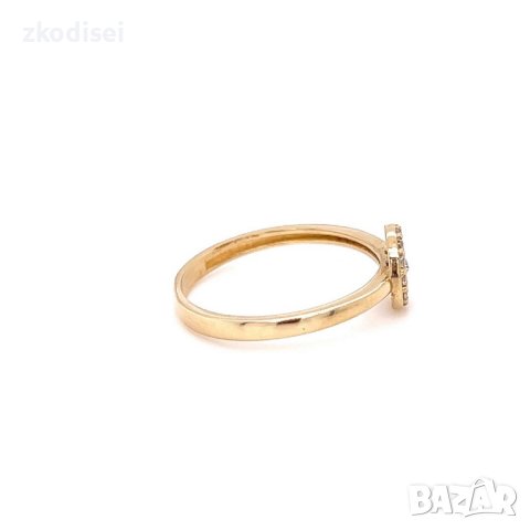 Златен дамски пръстен 1,61гр. размер:53 14кр. проба:585 модел:22041-2, снимка 2 - Пръстени - 44215186