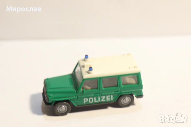 WIKING H0 1/87 MERCEDES POLICE ПОЛИЦИЯ КОЛИЧКА КАМИОН МОДЕЛ, снимка 2 - Колекции - 53129199