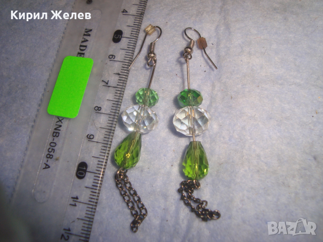 КРАСИВИ КРИСТАЛНИ ЮВЕЛИРНО ФАСЕТИРАНИ ЭЕШЪН АРТ ОБЕЦИ 2151, снимка 2 - Обеци - 36512353