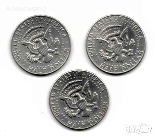 САЩ 1/2 долар, Сребърен Кенеди Халф долар, снимка 5 - Нумизматика и бонистика - 52718804