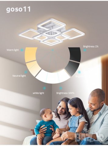 LED полилей с дистанционно, снимка 14 - Полилеи - 38447608