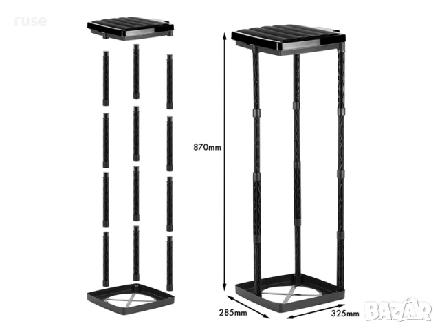 НОВИ! Сглобяема поставка за чувал за отпадъци до 120 литра, снимка 2 - Други стоки за дома - 50733928