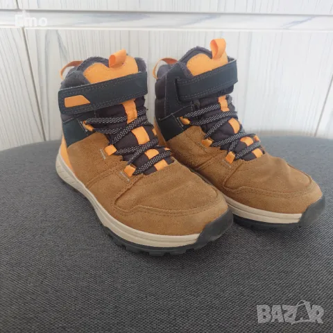 Детски непромокаеми кожени туристически обувки QUECHUA