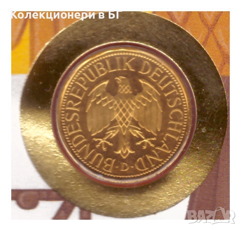 НУМИЗМАТИЧЕН ПЛИК С ❗️ПОЗЛАТЕНА❗МОНЕТА (NUMISBRIEF), снимка 2 - Нумизматика и бонистика - 52741242