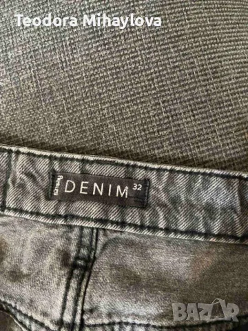 Скъсани дънки черни р-р 32, снимка 3 - Дънки - 49766011