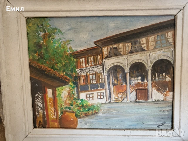 Стара картина български автор 2, снимка 2 - Колекции - 51007490