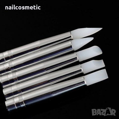 КОМПЛЕКТ СИЛИКОНОВИ ЧЕТКИ ЗА СКУЛПТУРИРАНЕ И ДЕКОРАЦИИ, снимка 2 - Продукти за маникюр - 37345636