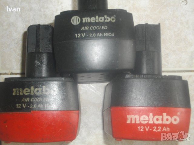 METABO-2.0A-NiCd-2.2A-Li-ion-Батерия-Метабо-12 Волта-2,0-2,2А-Li-Power-Air COOLED-NiCd-ДОБРА, снимка 3 - Други инструменти - 36731641
