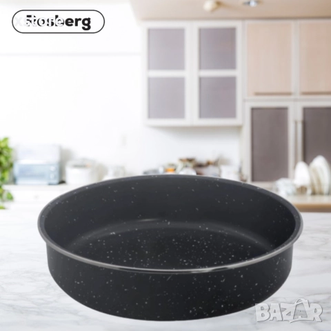 Тава в различни размери, Черна/въгл. стомана с  мрам. покр., снимка 3 - Съдове за готвене - 52794281