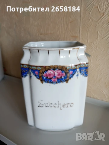 Италиански старинен порцелан, ръчно рисуван., снимка 6 - Антикварни и старинни предмети - 50661921