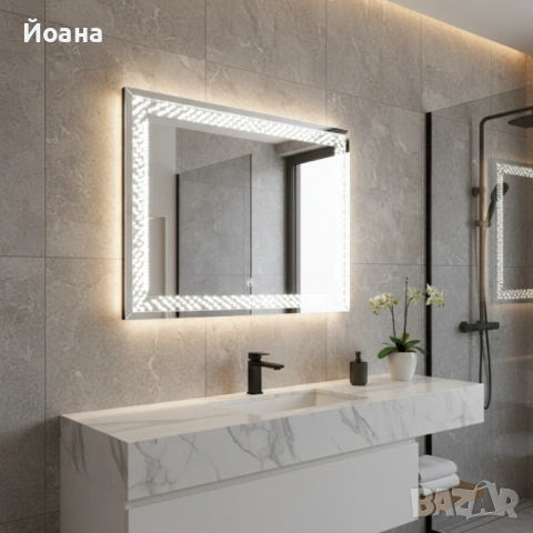 Стилно LED огледало, снимка 2 - Декорация за дома - 53196896