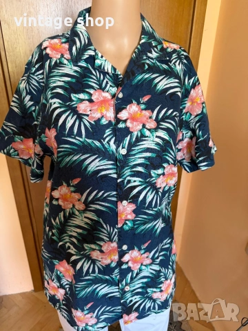 Риза  Tommy Hilfiger ( лен и памук), размер М\L, снимка 2 - Ризи - 54246161