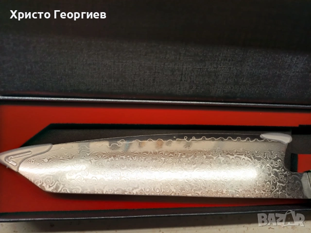 Японски нож Kiritsuke (Кирицуке) - Дамаска стомана, снимка 5 - Други стоки за дома - 54029726