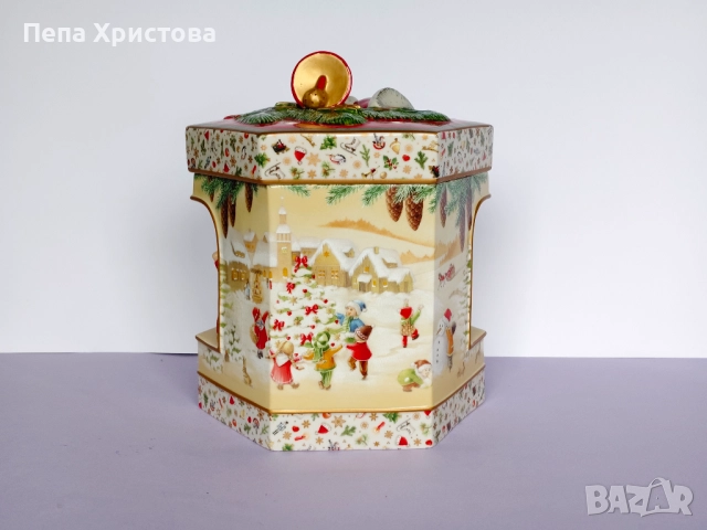 Коледен свещник с музикална кутия  от Villeroy & Boch, снимка 3 - Декорация за дома - 52655270