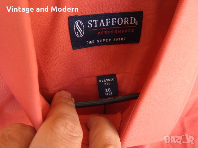 STAFFORD нова официална мъжка риза (L), снимка 6 - Ризи - 34148356