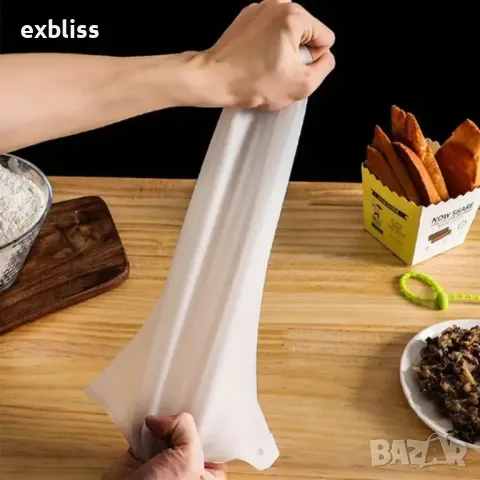 Силиконова торба за месене на тесто за многократна употреба, снимка 4 - Аксесоари за кухня - 49224095