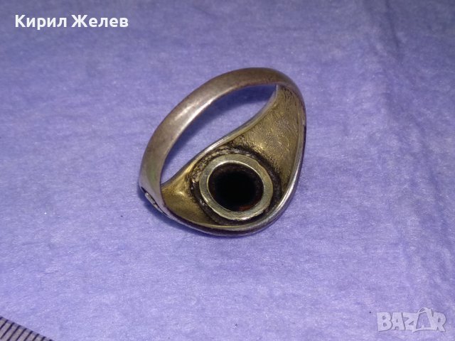 СКЪПОЦЕНЕН ОРНАМЕНТИРАН РЕТРО СРЕБЪРЕН ПРЪСТЕН СРЕБРО 925 АНГЛИЯ ЮВЕЛИРНО ШЛИФОВАН ЧЕРЕН ОНИКС 40625, снимка 10 - Пръстени - 42656041
