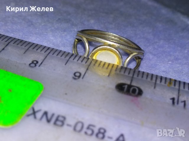 Стар СРЕБЪРЕН АЖУРЕН РЕТРО АРТ ПРЪСТЕН ВИСОКА ПРОБА СРЕБРО с ГНЕЗДО За ВГРАЖДАНЕ на КАМЪК 40545, снимка 5 - Антикварни и старинни предмети - 42762975