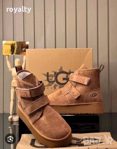 UGG Дамски Велурени Боти С Топла Подплата 