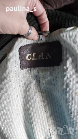 Винтидж / Рядка находка / Естествена кожа яке "Clan" / голям размер , снимка 11 - Якета - 48052592