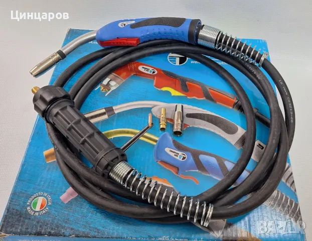 Миг-Маг шланг Trafimet телоподаващ,евро-конектор,дължина 4м.Тип серия 15