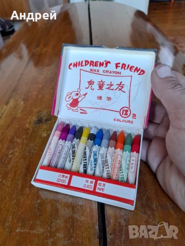 Стари пастелни бои,боички Crayon, снимка 2 - Други ценни предмети - 38513651