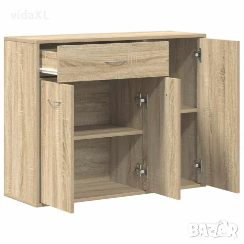 vidaXL Бюфет, дъб сонома, 88x30x70 см, инженерно дърво, снимка 4 - Бюфети - 56147763