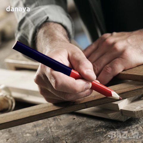 1621 Комплект овални дърводелски моливи ДУО 12 броя, снимка 2 - Други инструменти - 29695715