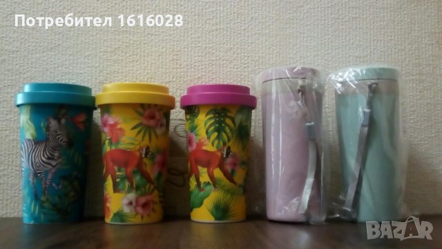 Нови бамбукови чаши - термоси за кафе., снимка 6 - Термоси - 37348372