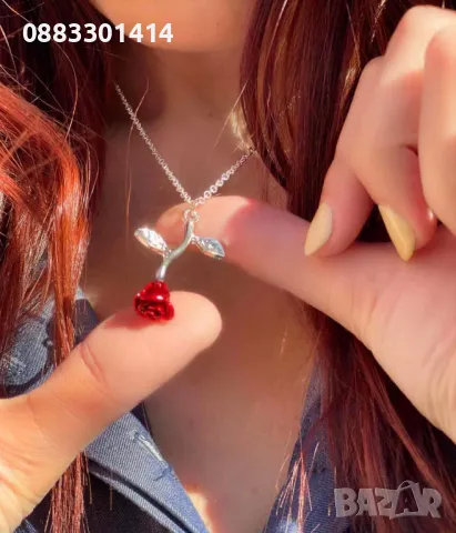 Колие Роза , снимка 5 - Колиета, медальони, синджири - 47462364