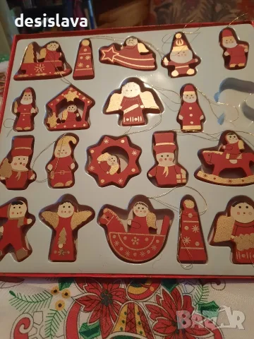 Продавам дървени коледни играчки