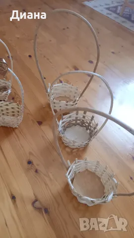Плетени кошници, снимка 3 - Декорация за дома - 49871060