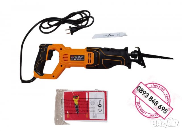 Немски Електрически Прав Трион 1600W 2 ножа Саблен трион на Ток 220V WerStil Germany , снимка 2 - Бормашини - 39605661