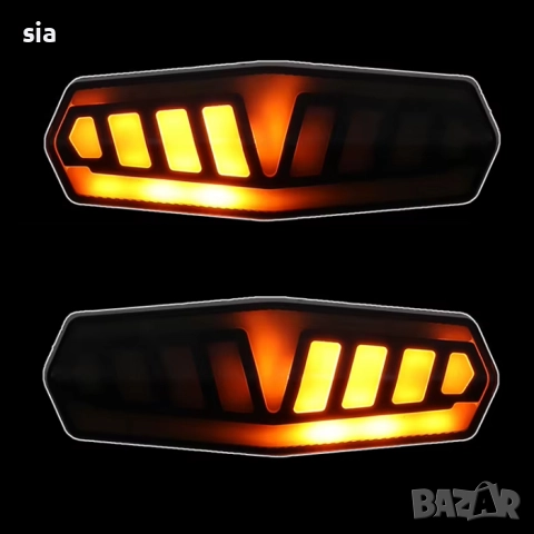 Мигачи за велосипед, оранжева и Заден стоп, снимка 3 - Аксесоари и консумативи - 49052262