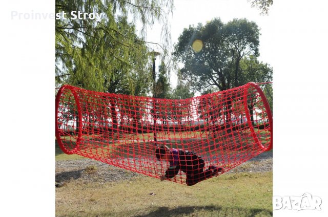 Висящ въжен тунел AC3052 2.40 х 0.89 м. и аксесоари за детски съоръжения и детски площадки, снимка 3 - Други - 35135802