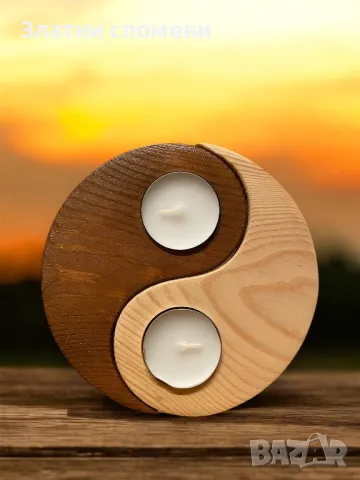 Свещник - “Ин и Ян”