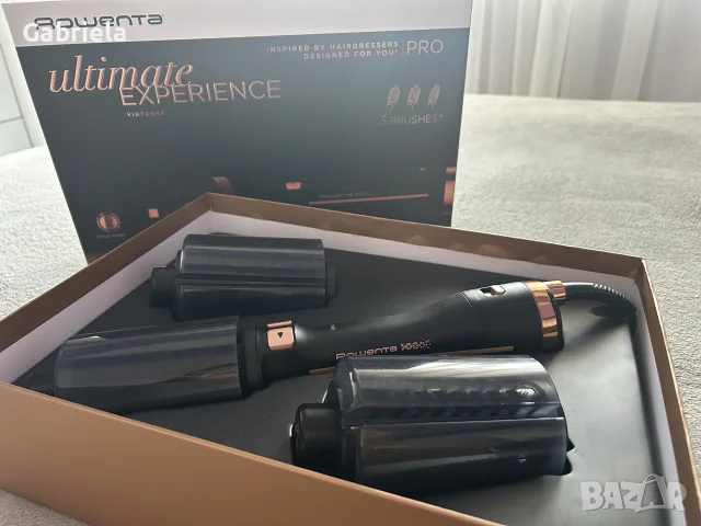Въртяща се четка за коса Rowenta Ultimate Experience Virtuose PRO (с 3 приставки)