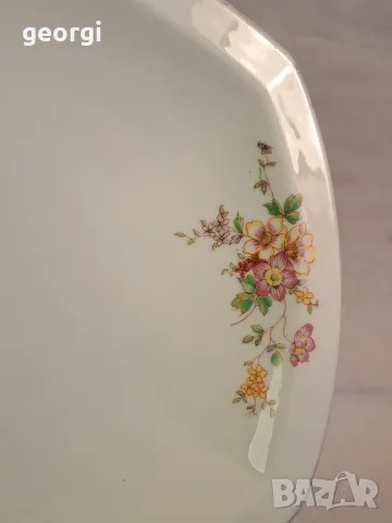 старо немско порцеланово плато 22/6, снимка 2 - Колекции - 49251832