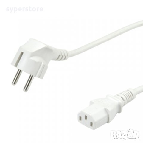 Захранващ Кабел за Компютър 250V - 3 пина 1,8 м. Digital One SP01280 Бял, снимка 2 - Кабели и адаптери - 31486340