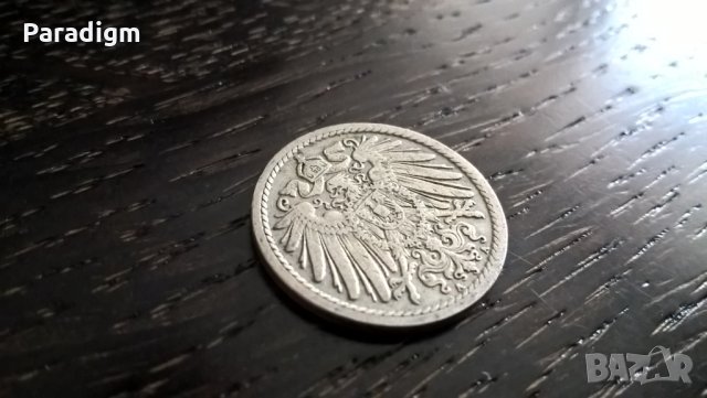 Райх монета - Германия - 5 пфенига | 1906г.; серия A, снимка 2 - Нумизматика и бонистика - 31214457